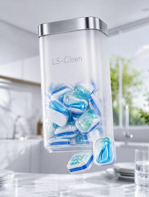 LS-Clean Crystal Pods — таблетки для посудомоечной машины с эффектом сияющей чистоты — фото 3