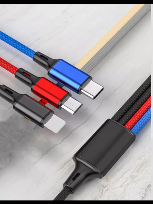 Кабель для зарядки 3 в 1 (Type-C,Micro USB, ios) — фото 5