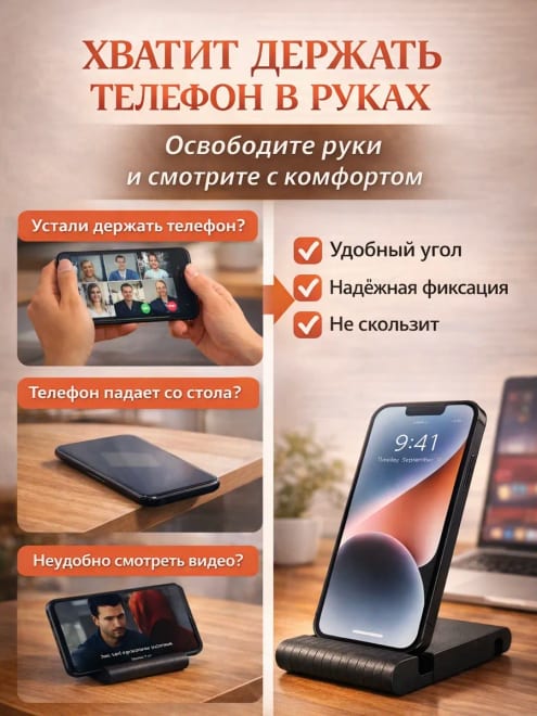 Подставка для телефона на стол — фото 2