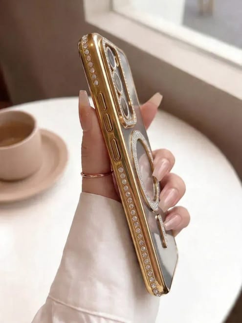Чехол со стразами и MagSafe на Samsung Galaxy A54 5G — фото 5